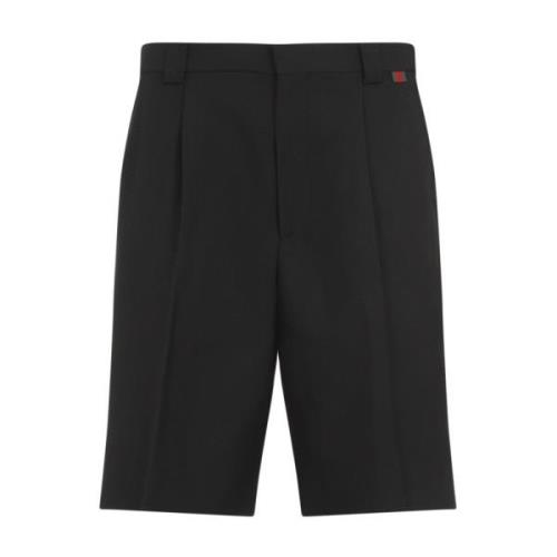 Zwarte Shorts voor Mannen Aw24 Gucci , Black , Heren