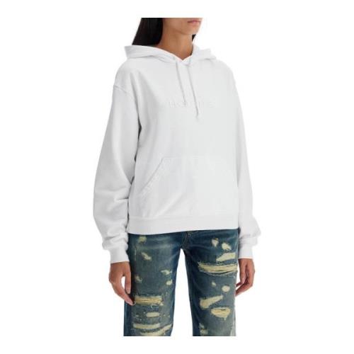 Geborduurde 'The Hoodie' Katoenen Sweatshirt Marc Jacobs , White , Dam...