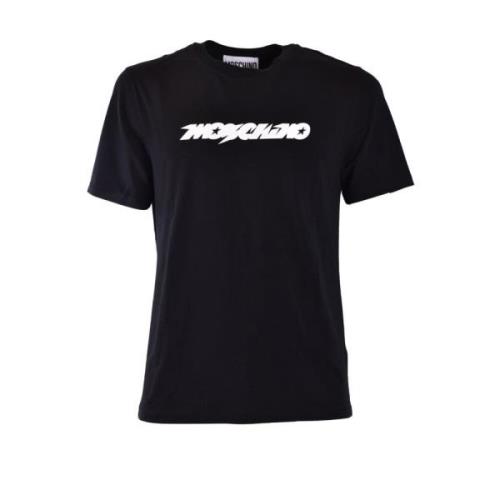 Zwarte T-shirt voor mannen Moschino , Black , Heren