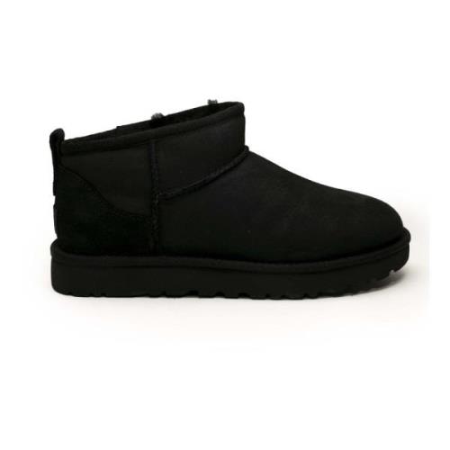 Klassieke Ultra Mini Zwarte Laarzen UGG , Black , Dames