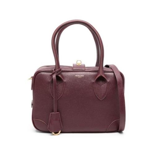 Bordeaux Rits Logo Tas Golden Goose , Red , Dames