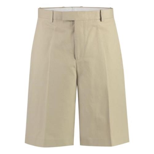 Katoenen Bermuda Shorts met Zakken Salvatore Ferragamo , Beige , Heren