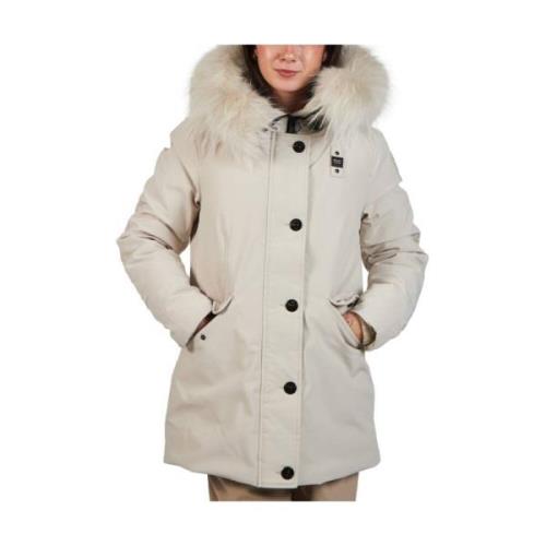 Winter Donsjas Blauer , White , Dames