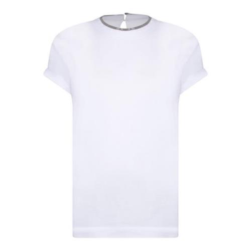 Wit T-shirt Dameskleding Brunello Cucinelli , White , Dames