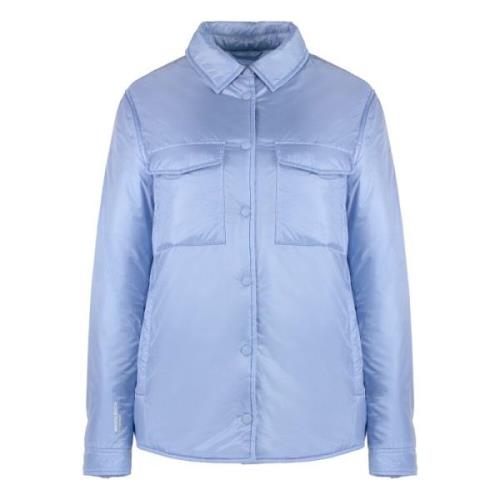 Gewatteerde Nylon Overshirt Woolrich , Blue , Dames