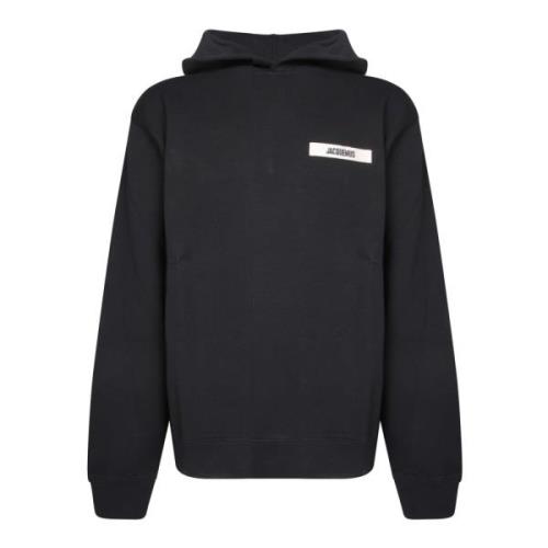 Zwarte Sweatshirt Blijf gezellig en stijlvol Jacquemus , Black , Heren