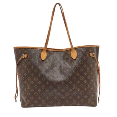 Pre-owned Leather totes Louis Vuitton Vintage , Brown , Dames