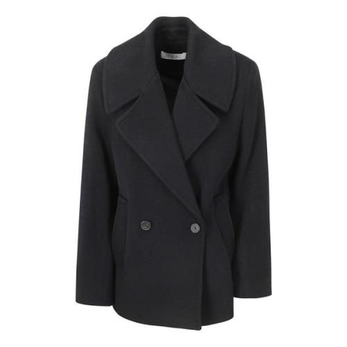 Double-Breasted Blazer met Rechte Zoom IRO , Black , Dames