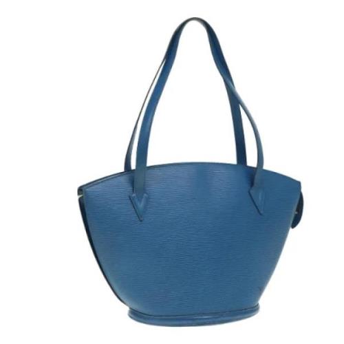 Pre-owned Leather shoulder-bags Louis Vuitton Vintage , Blue , Dames