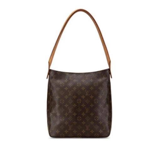 Pre-owned Canvas handbags Louis Vuitton Vintage , Brown , Dames