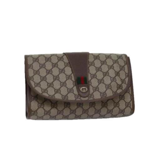 Pre-owned Plastic gucci-bags Gucci Vintage , Beige , Dames