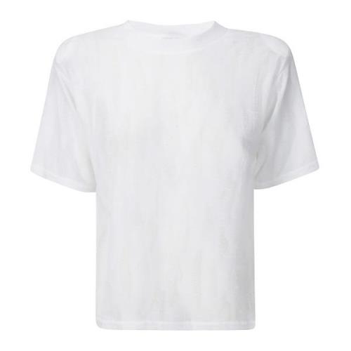 Gestructureerd T-shirt met halve mouwen IRO , White , Dames