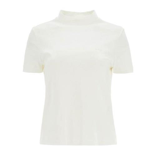 Flocked Logo Coltrui Katoenen T-shirt A.p.c. , White , Dames