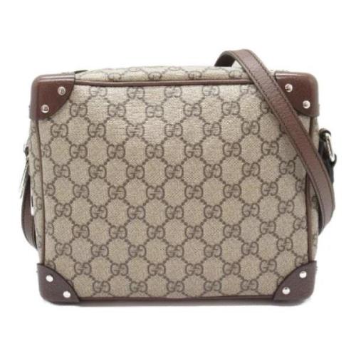 Pre-owned Canvas gucci-bags Gucci Vintage , Beige , Dames