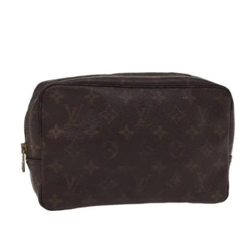 Pre-owned Canvas clutches Louis Vuitton Vintage , Brown , Dames