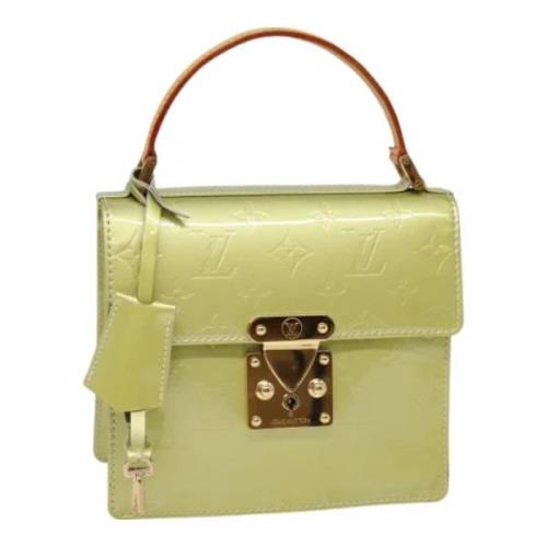 Pre-owned Leather handbags Louis Vuitton Vintage , Green , Dames