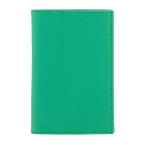 Compacte leren portemonnee Comme des Garçons , Green , Unisex