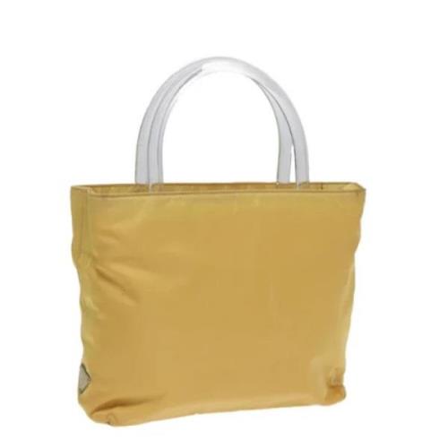 Pre-owned Nylon handbags Prada Vintage , Yellow , Dames