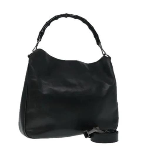 Pre-owned Leather shoulder-bags Gucci Vintage , Black , Dames