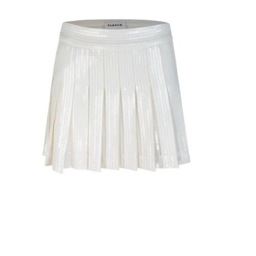 Witte Pailletten Rok P.a.r.o.s.h. , White , Dames