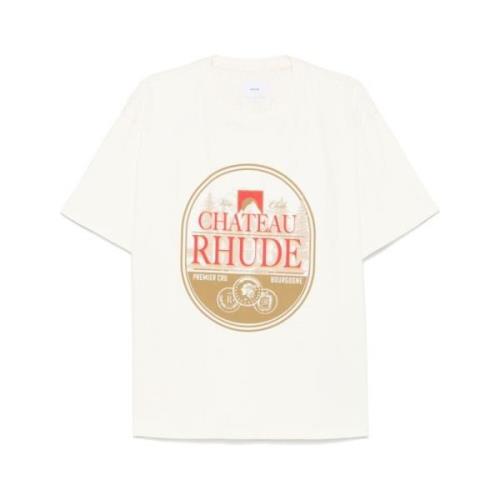 Stijlvol T-shirt met uniek ontwerp Rhude , White , Heren