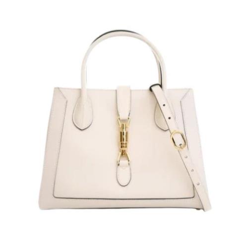 Pre-owned Leather handbags Gucci Vintage , White , Dames