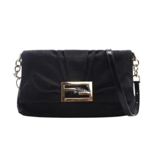 Pre-owned Canvas fendi-bags Fendi Vintage , Black , Dames