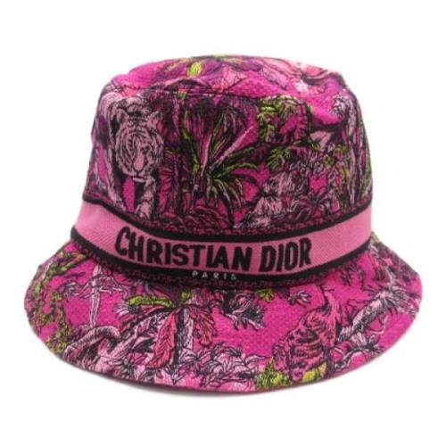 Pre-owned Cotton hats Dior Vintage , Pink , Dames