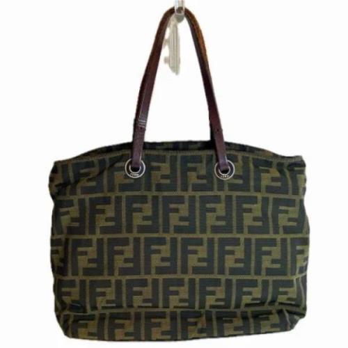 Pre-owned Canvas fendi-bags Fendi Vintage , Brown , Dames