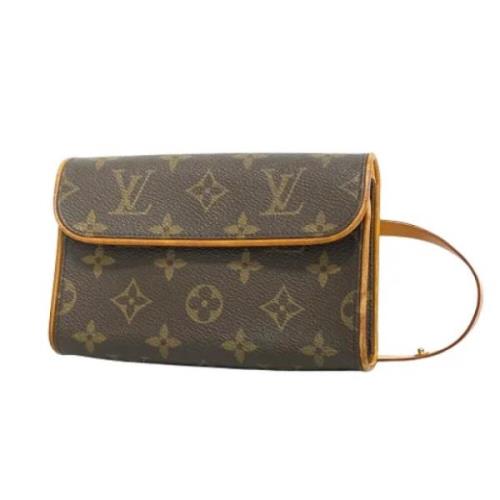 Pre-owned Canvas clutches Louis Vuitton Vintage , Brown , Dames