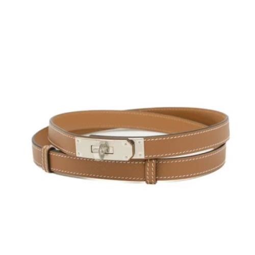 Pre-owned Fabric belts Hermès Vintage , Brown , Dames