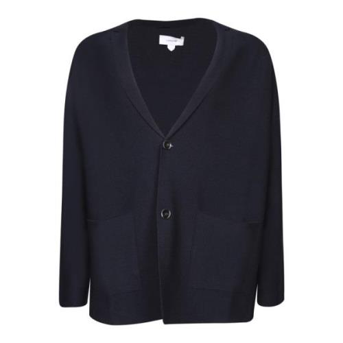 Blauwe Cardigan Sweater Aw24 Lardini , Blue , Heren