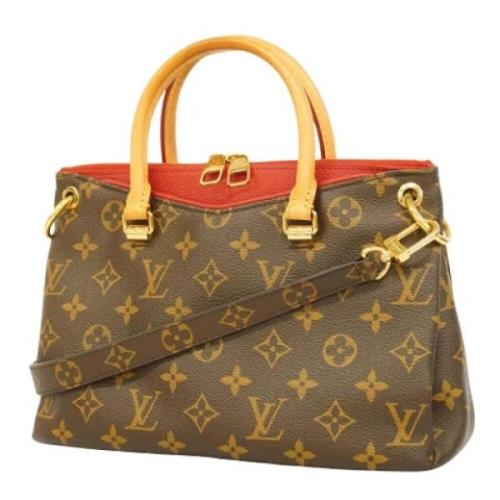 Pre-owned Canvas louis-vuitton-bags Louis Vuitton Vintage , Brown , Da...