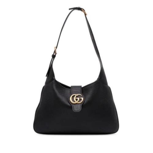 Pre-owned Leather shoulder-bags Gucci Vintage , Black , Dames