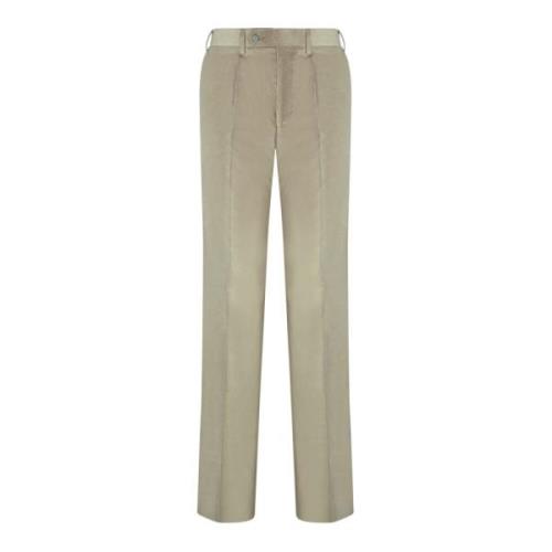 Beige Straight Broek voor Mannen Canali , Beige , Heren