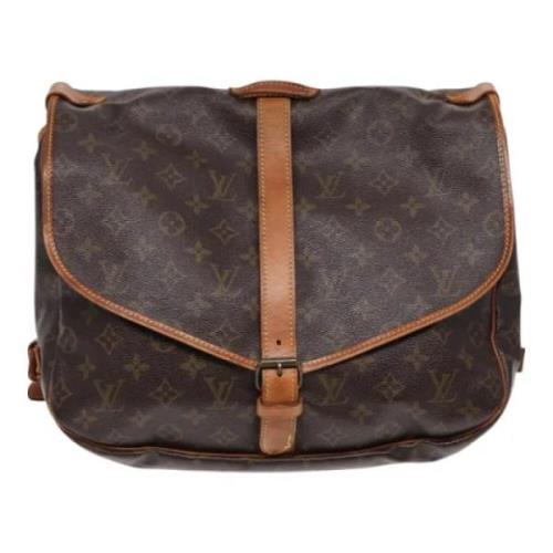 Pre-owned Canvas louis-vuitton-bags Louis Vuitton Vintage , Brown , Da...