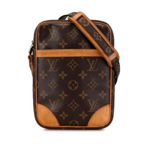 Pre-owned Canvas shoulder-bags Louis Vuitton Vintage , Brown , Dames