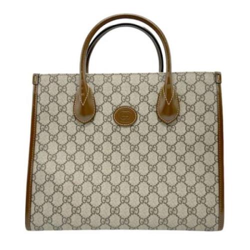 Pre-owned Fabric gucci-bags Gucci Vintage , Beige , Dames