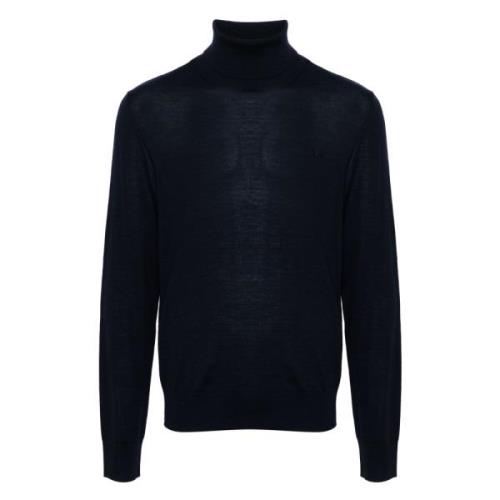 Blauwe Basic Coltrui Sweater Dsquared2 , Blue , Heren