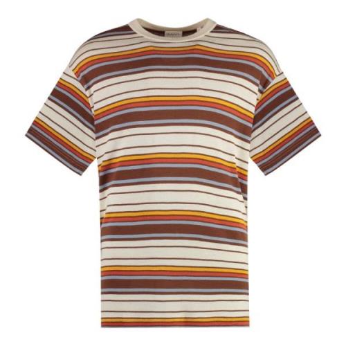 Geribbelde Kraag Linnen-Viscose Blend T-Shirt Gant , Multicolor , Here...