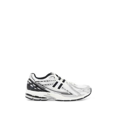 Mesh sneakers met kunstleren inzetstukken New Balance , White , Dames