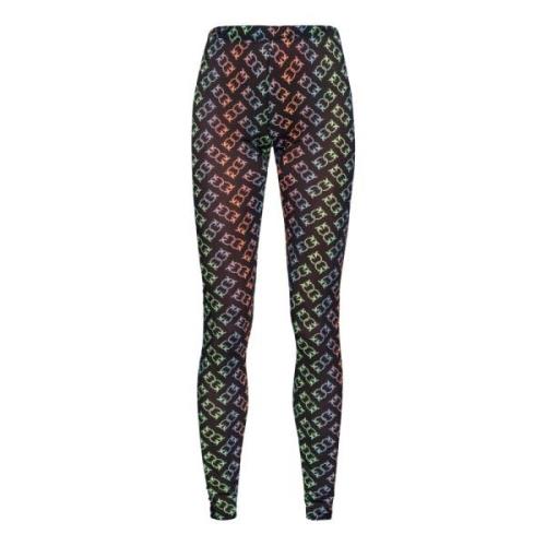 Lichte Love Birds Monogram Leggings Pinko , Multicolor , Dames