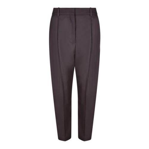 Bruine Wollen Broek Stella McCartney , Brown , Dames