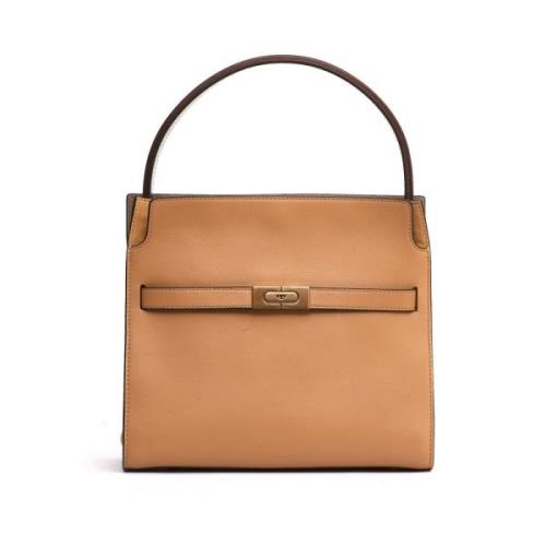 Donker Zand Schoudertas Double LEE Radziwill Tory Burch , Brown , Dame...