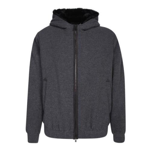 Grijze Sweatshirt Stijlvol Comfortabel Casual Canali , Gray , Heren