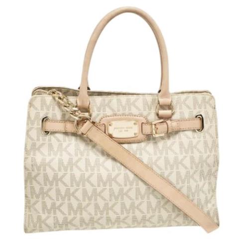 Pre-owned Leather totes Michael Kors Pre-owned , Beige , Dames