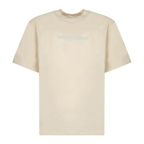 Witte T-shirts Polos voor Mannen Burberry , White , Heren