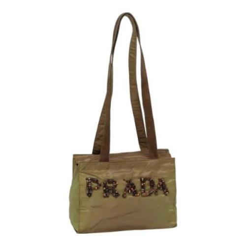 Pre-owned Nylon shoulder-bags Prada Vintage , Brown , Dames