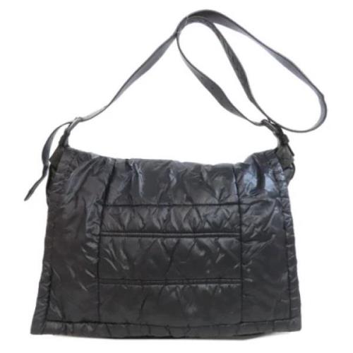 Pre-owned Nylon shoulder-bags Bottega Veneta Vintage , Black , Dames