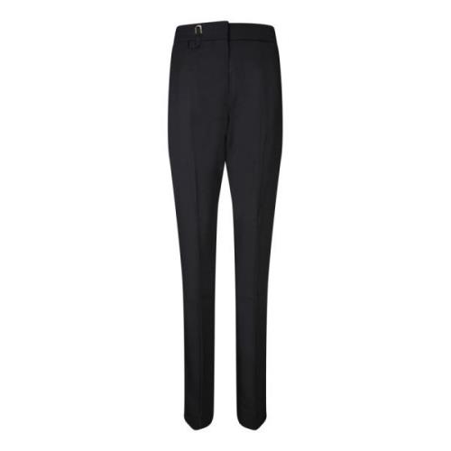 Zwarte Wollen Broek Hoge Taille Jacquemus , Black , Dames